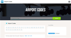 Desktop Screenshot of airportcodes.info