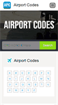 Mobile Screenshot of airportcodes.info