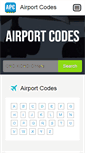 Mobile Screenshot of airportcodes.aero